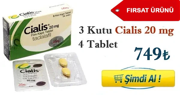 Cialis 20 mg 3 kutu 4 tablet