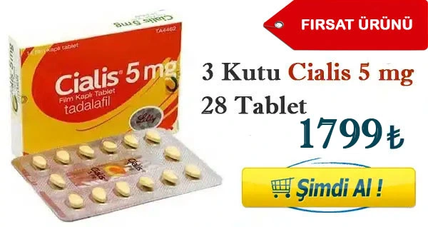 Cialis 5 mg 3 kutu